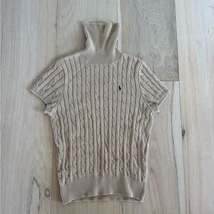 Ralph Lauren Tan Turtleneck Sweater Vest Size XL